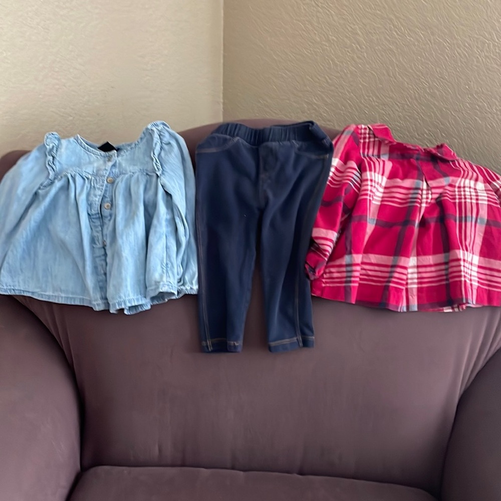 Set of two baby shirts and a pair of pants